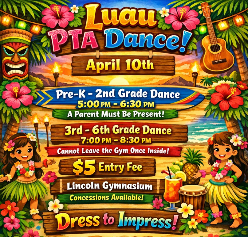 Luau Dance flyer