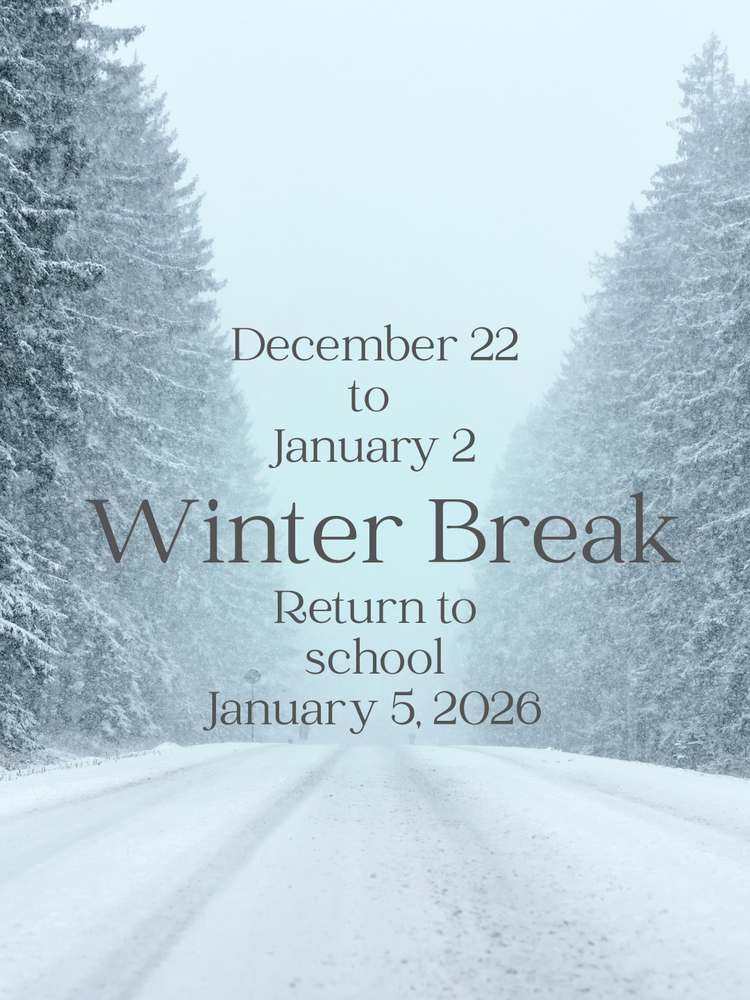 Winter Break Dec. 22 to January 2, 2026