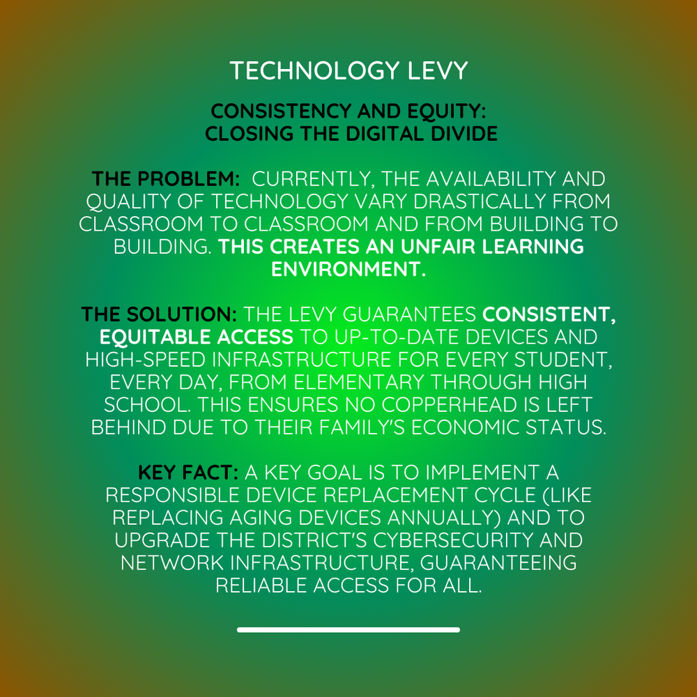 Tech Levy Necessity: Equity