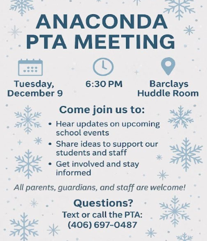 Dec. 9, PTA meeting