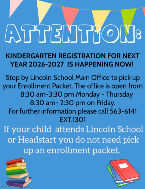 Kindergarten registration happening now