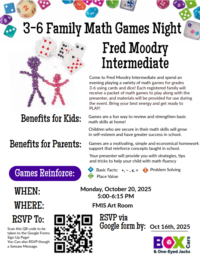 Family Game night on October 20