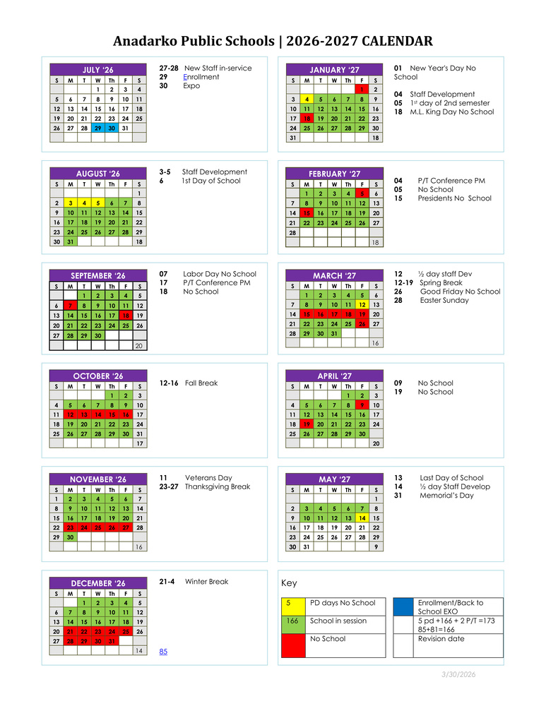 2026 2027 Calendar