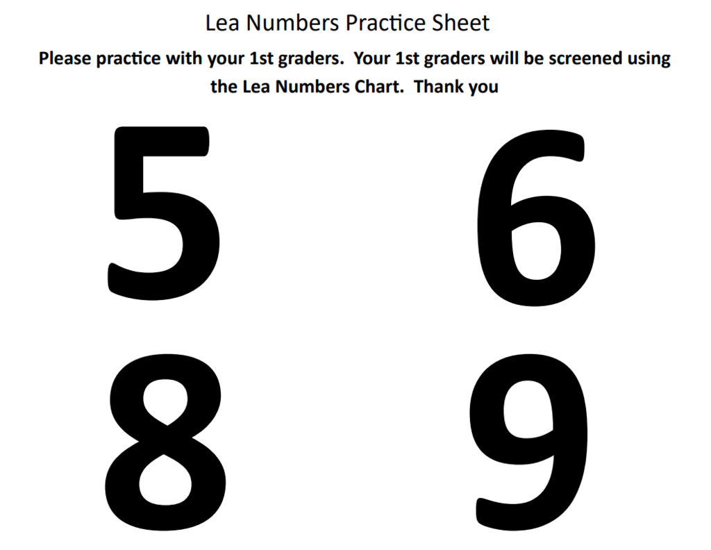 1stgradepracticechart