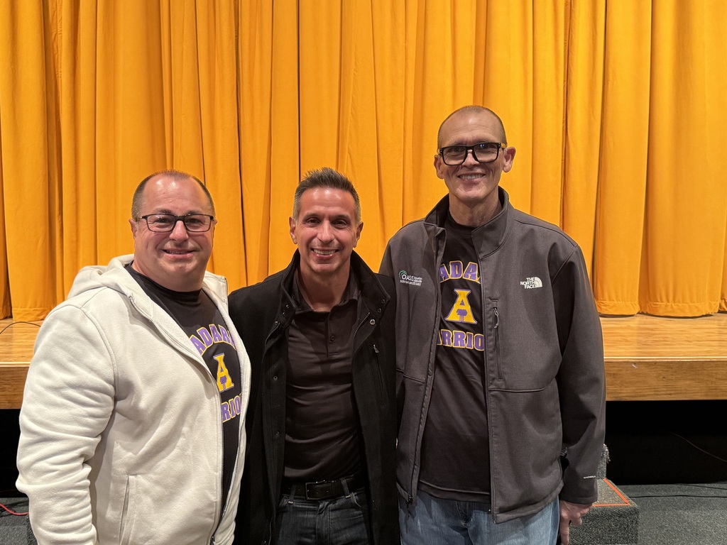 Damon West with Asst. Superintendent Daniel Pittman and Superintendent Jerry McCormick