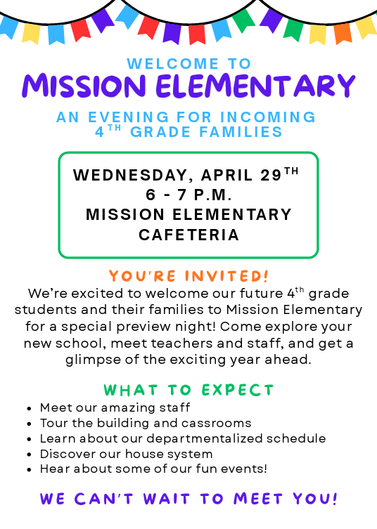 Welcome to Mission Night - April 29th
