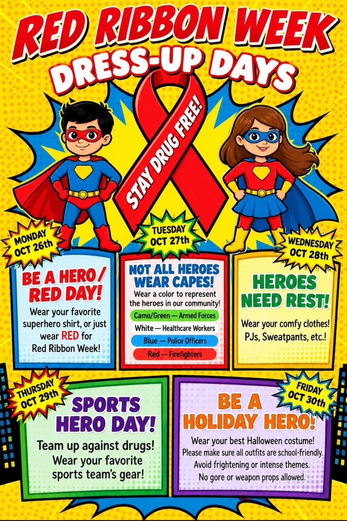 Red Ribbon Week Dress Up Days!