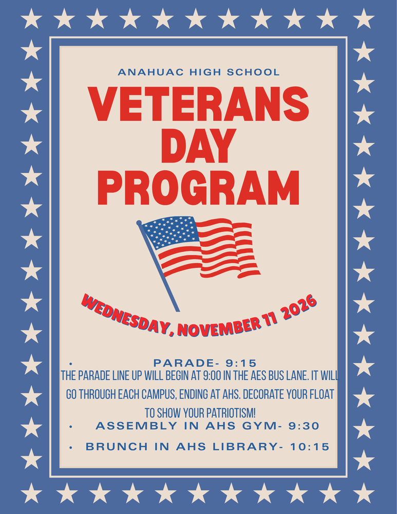 Veterans Day Program Flyer