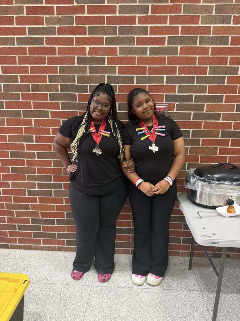 Texas Color Guard Circuit Solo & Ensemble contest participants from Anahuac High School Color Guard