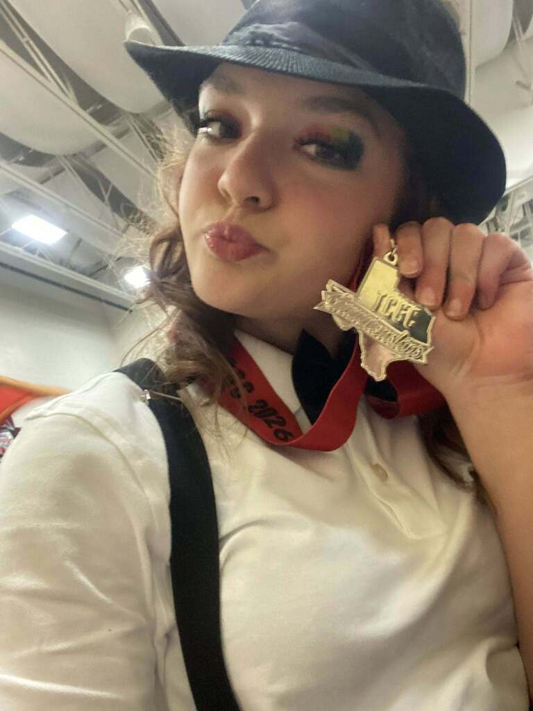 Texas Color Guard Circuit Solo & Ensemble contest participant from Anahuac High School Color Guard