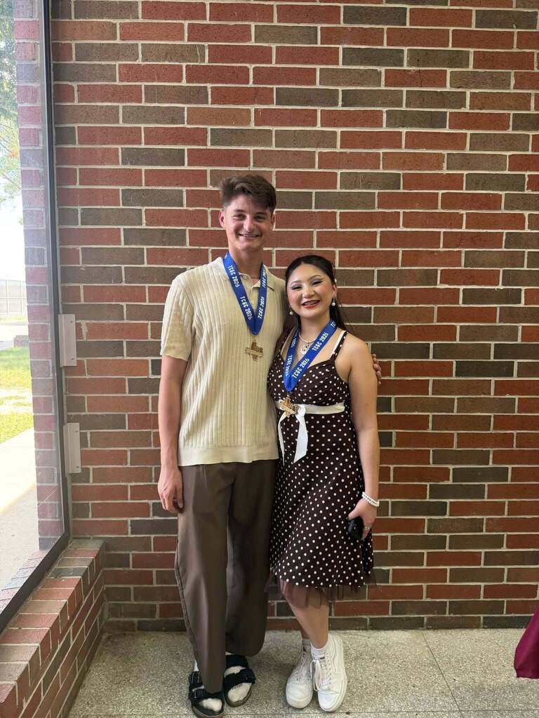 Texas Color Guard Circuit Solo & Ensemble contest participants from Anahuac High School Color Guard