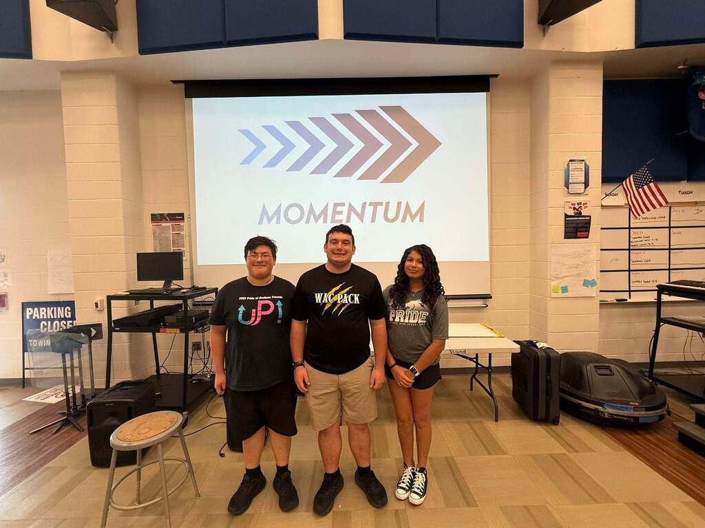 Students going to drum major camp. 