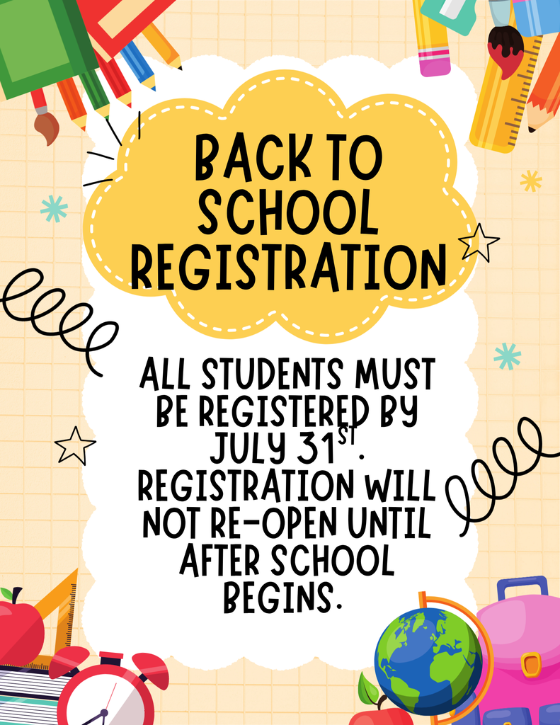 Registration will close on July 31st.