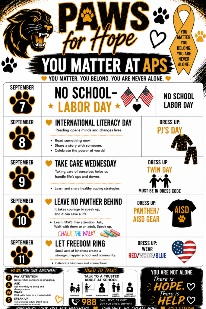 Paws for Hope September 7th-11th