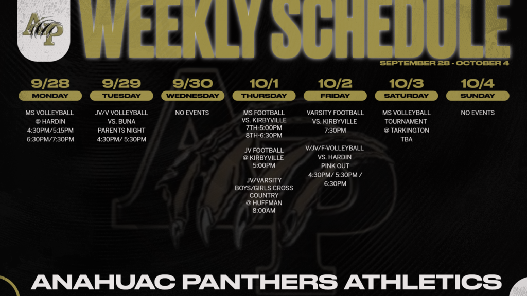 Weekly Schedule