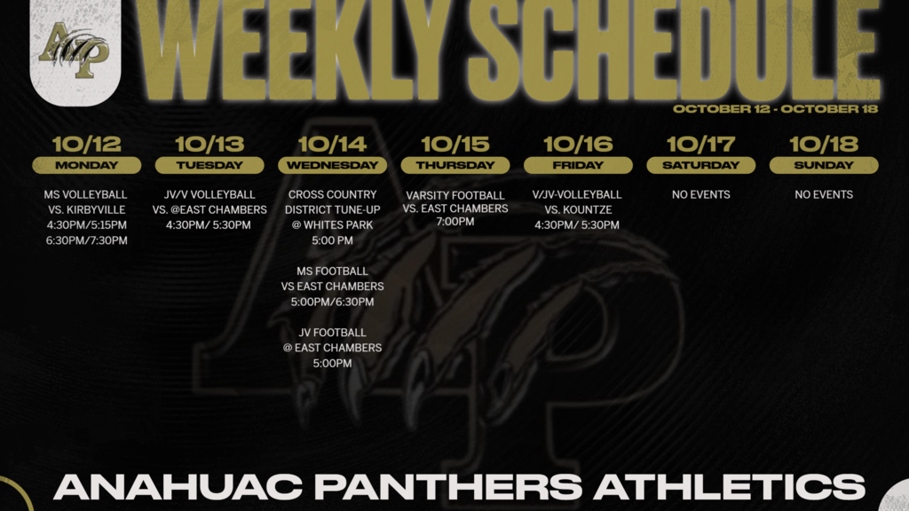 Weekly Schedule