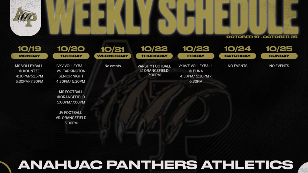 Weekly Schedule