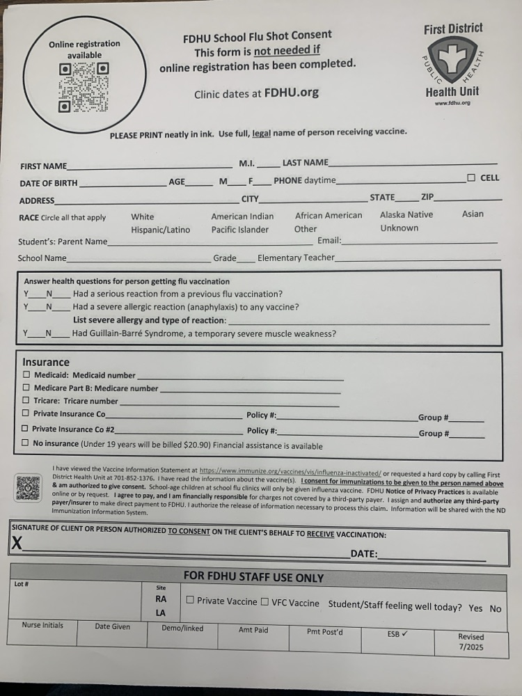 Registration Form with QR code