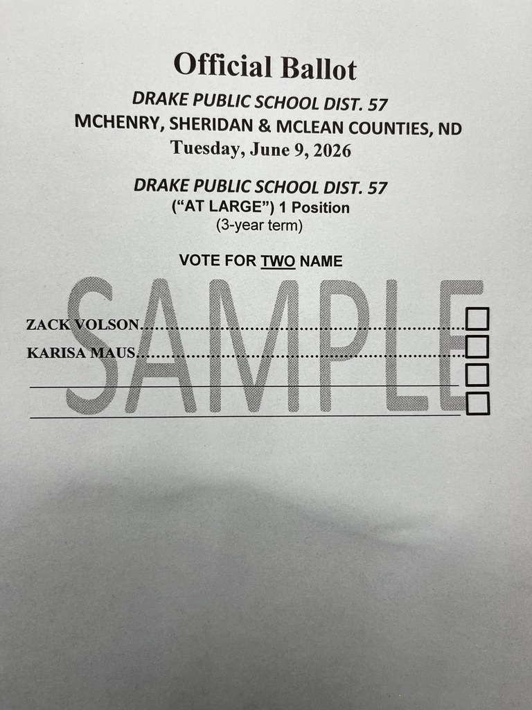 2026 unofficial ballot