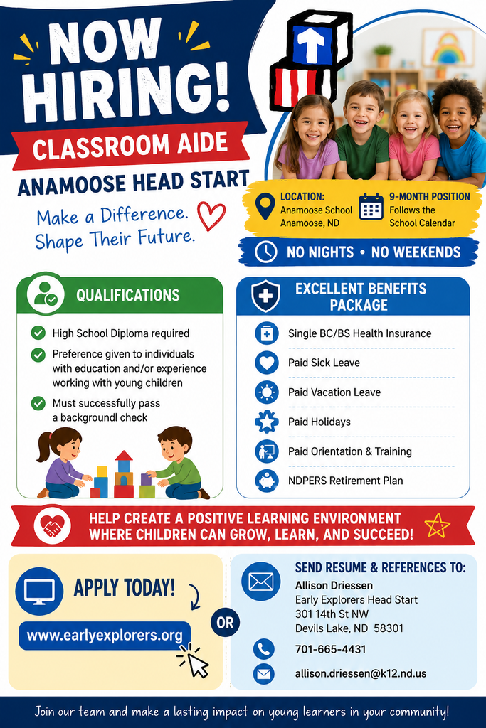 Head Start Position in Anamoose