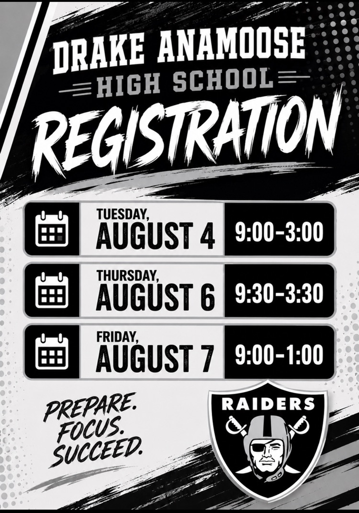 Registration dates and times
