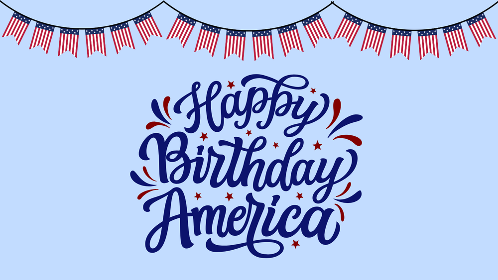 Happy Birthday America graphic