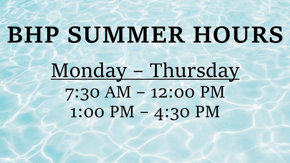 summer office hours