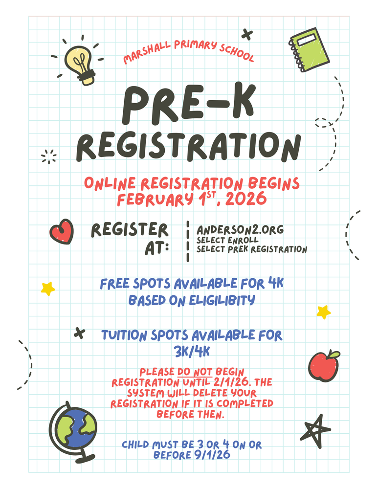 Pre-K Registration Flyer