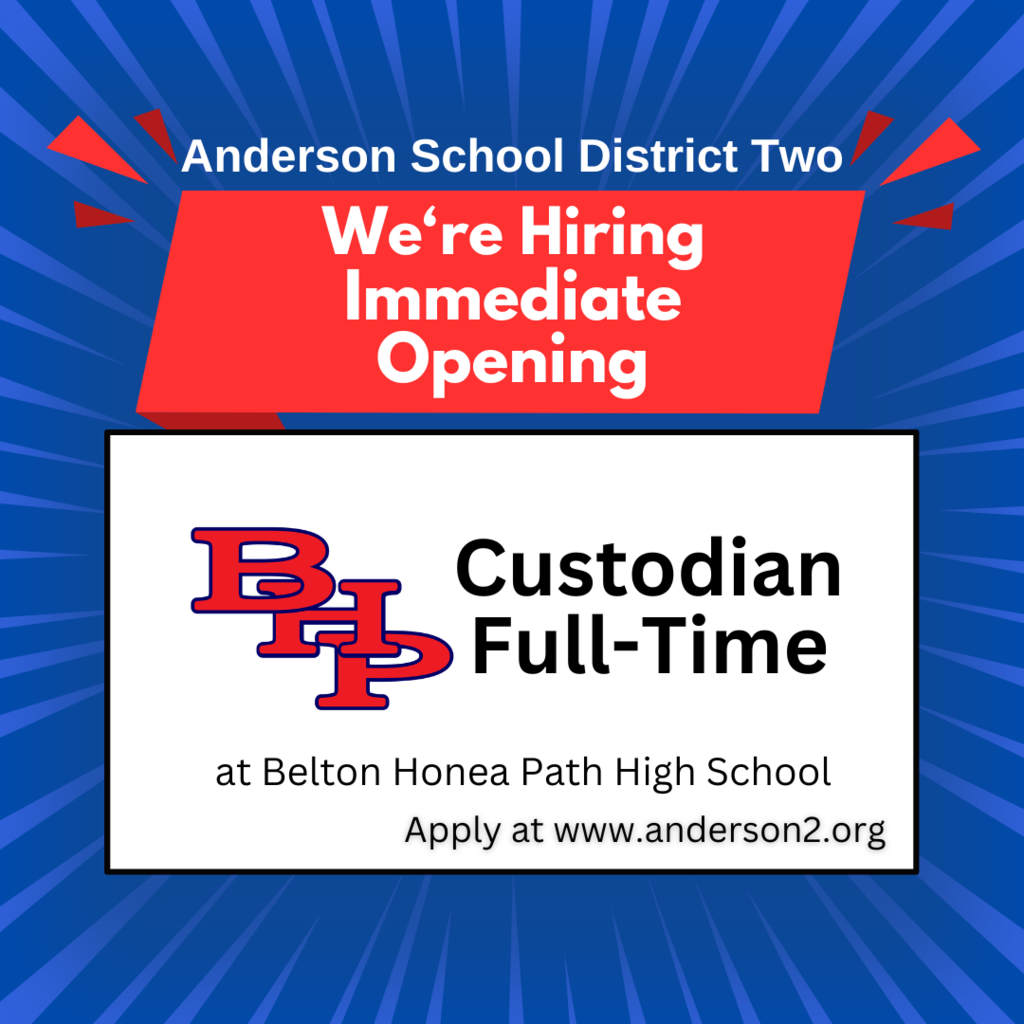 Job opening for a full time custodian at BHP