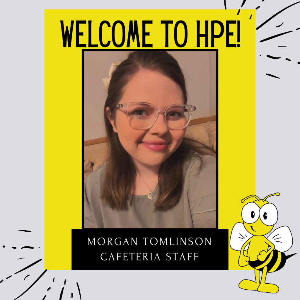 We are so excited to welcome Ms. Morgan Tomlinson to Honea Path Elementary!