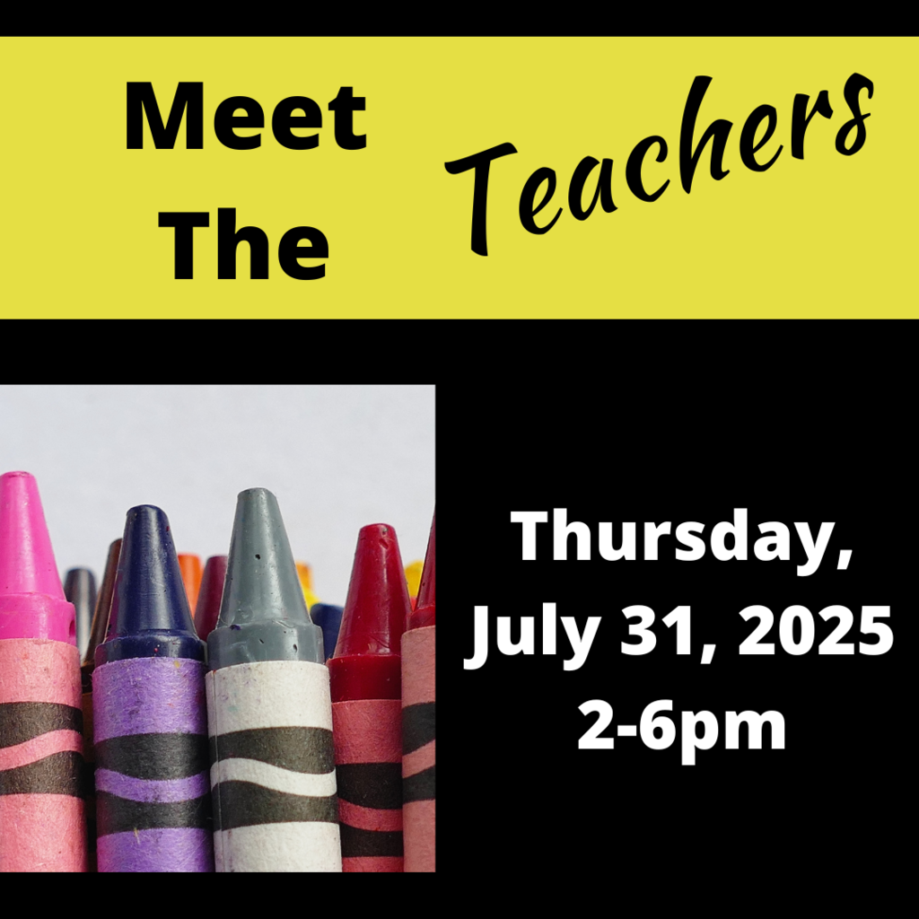 This is a drop in event. Please join us to meet the teachers, finish registration forms, and see the school. We can't wait to see everyone!
