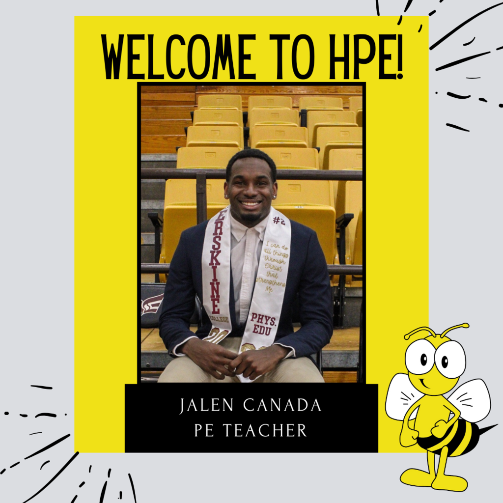 We are so excited to welcome Mr. Jalen Canada back to Honea Path Elementary! Coach Canada was with us during his student teaching. We are happy to have him full-time!