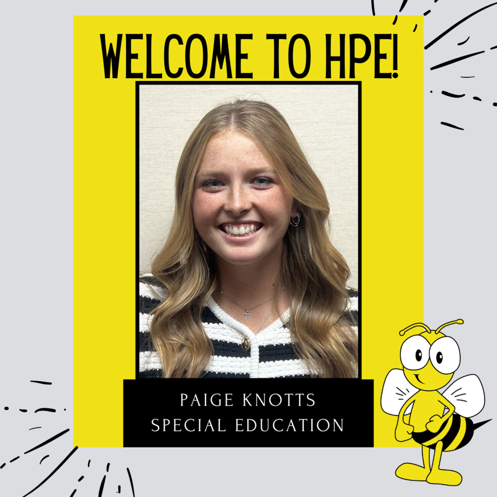 We are so excited to welcome Ms. Paige Knotts to Honea Path Elementary! Ms. Knotts will be joining our special education team.