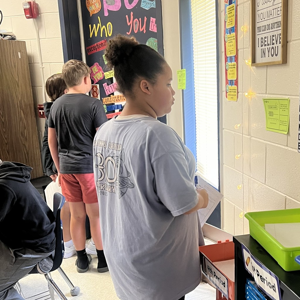 Mrs. Baldwin’s math classes crunched the numbers and brought data to life! They completed a partner work error analysis with box plots. These young statisticians are mastering the art of analysis!