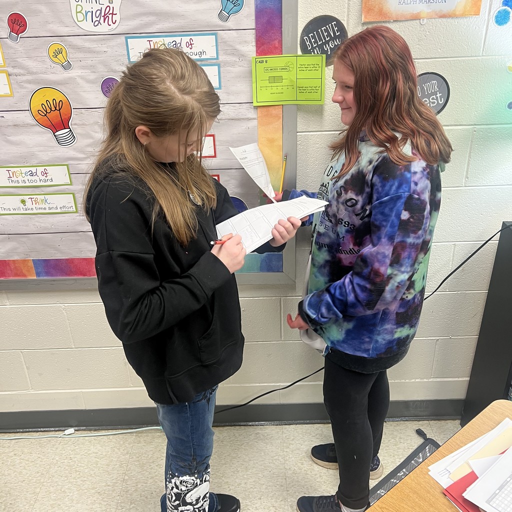 Mrs. Baldwin’s math classes crunched the numbers and brought data to life! They completed a partner work error analysis with box plots. These young statisticians are mastering the art of analysis!