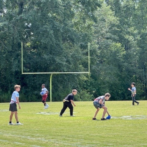 Coach O’Brien is getting the 6th grade boys game-ready!
