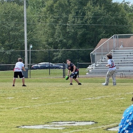 Coach O’Brien is getting the 6th grade boys game-ready!
