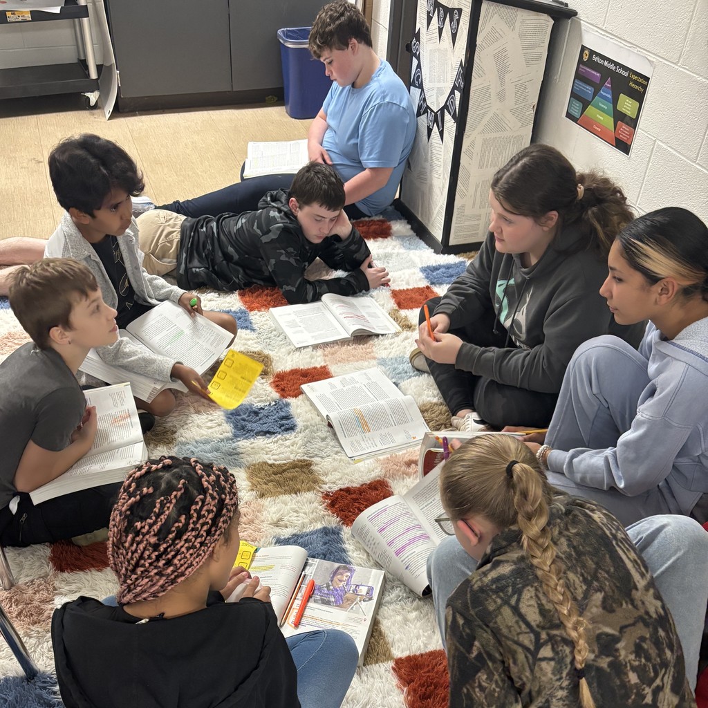 ELA students worked together in a Jigsaw activity