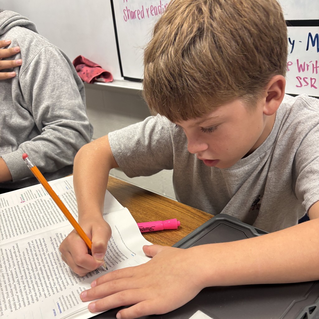 ELA students worked together in a Jigsaw activity