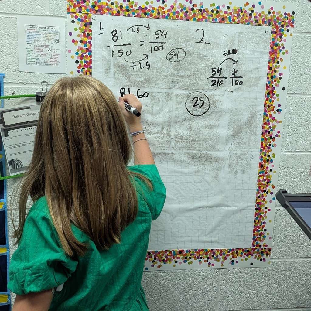 Mrs. Danko’s students collaborated in teams to tackle problem-solving together. 