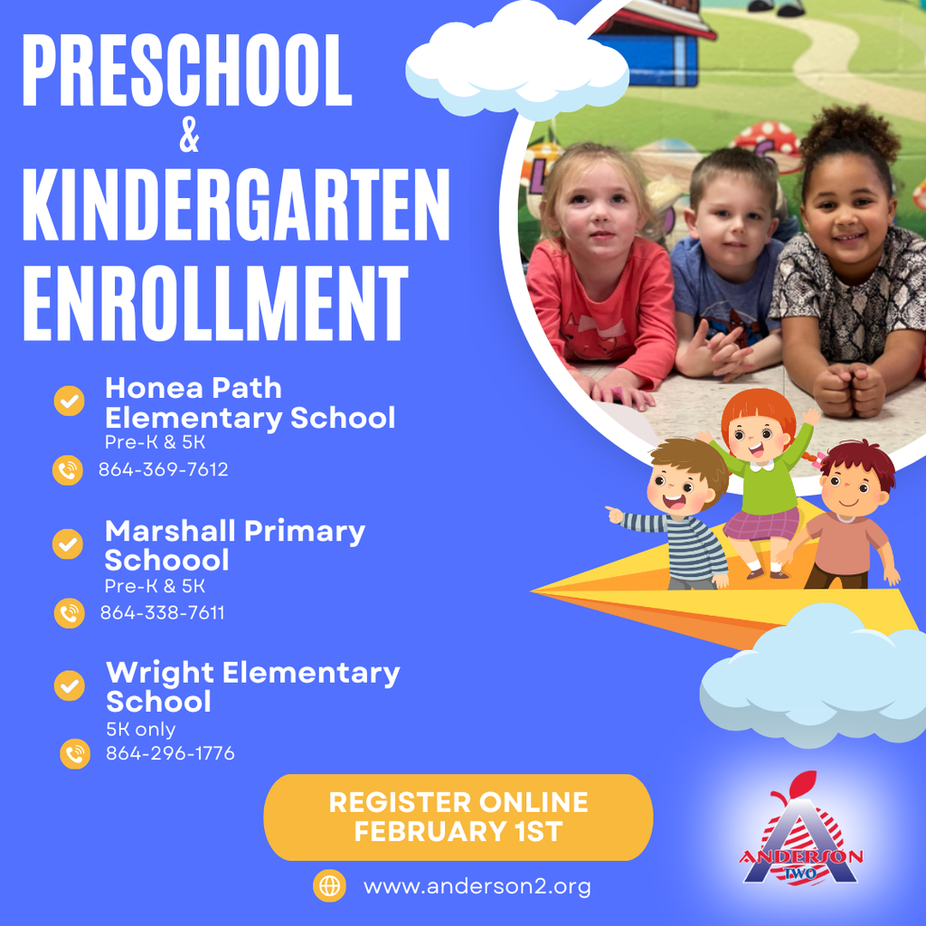 Preschool and kindergarten registration begins February 1st