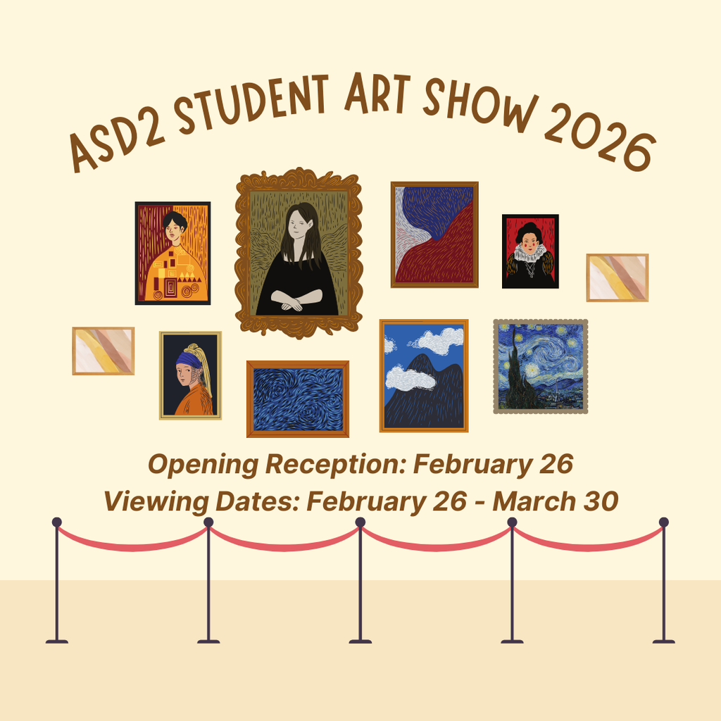 The Belton Center for the Arts hosts the spring art show for students across the district. Come see the great art our students have completed this year!  The Arts Center is located at: 306 City Square Belton, SC 29627  Monday - CLOSED Tuesday - Friday - 10:00 AM - 5:00 PM Saturday - CLOSED Sunday - CLOSED