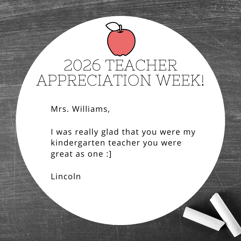 This week we're celebrating our teachers and staff! 