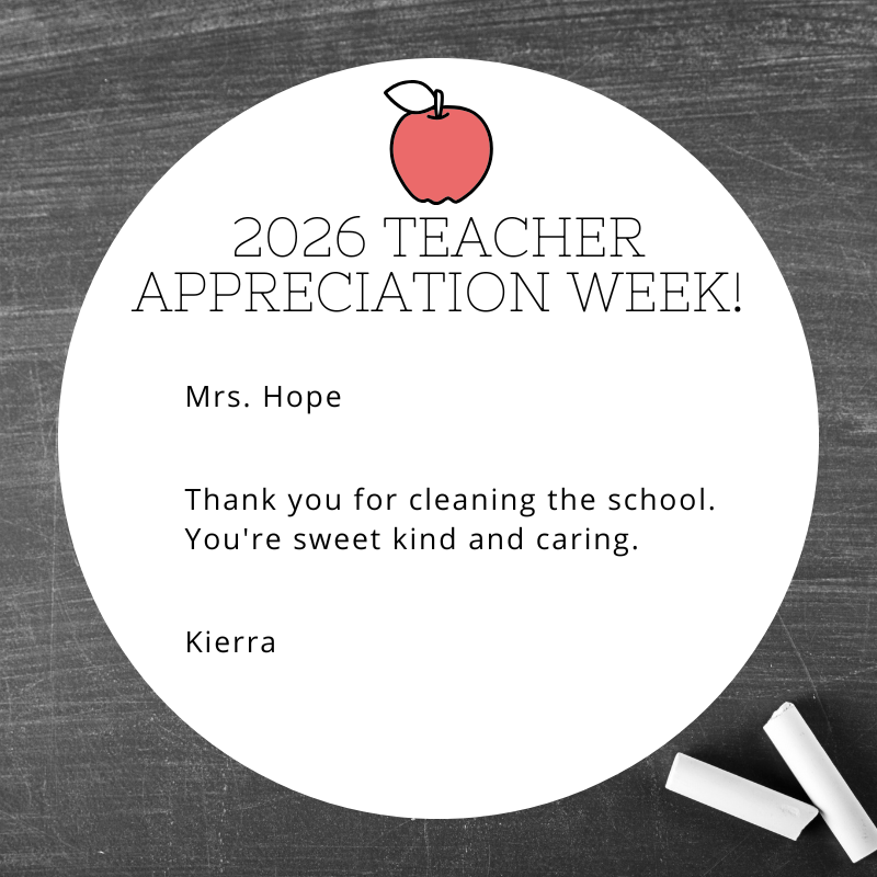 This week we're celebrating our teachers and staff! 