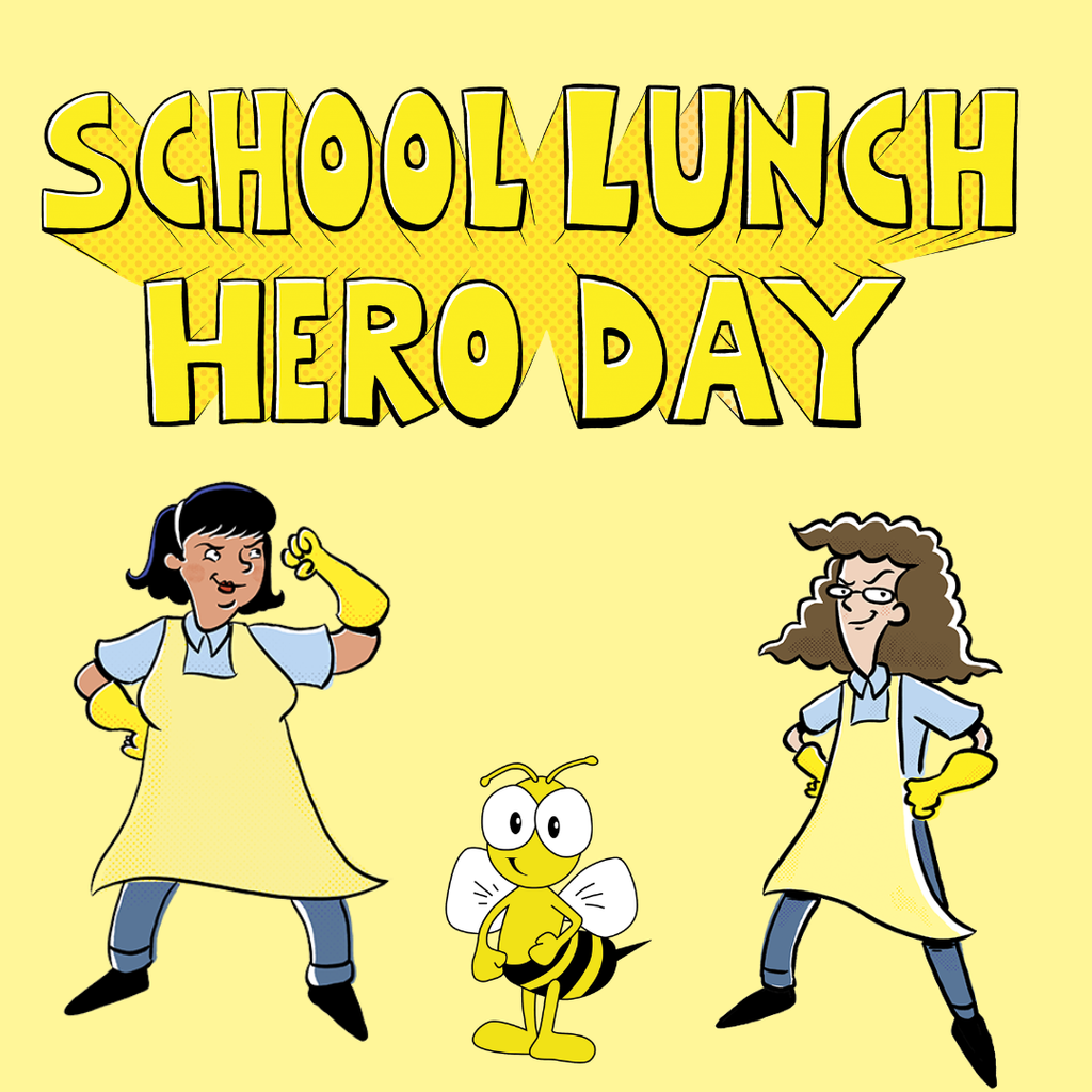 Today we're appreciating our school cafeteria heroes! Ms. Melanie, Ms. Sherry, Ms. Lisa, Ms. Jessica, and Ms. Morgan make sure we're all fed, but that's not all. They're also friendly faces ready with a smile and encouragement for those that need it. Thank you for all you do!