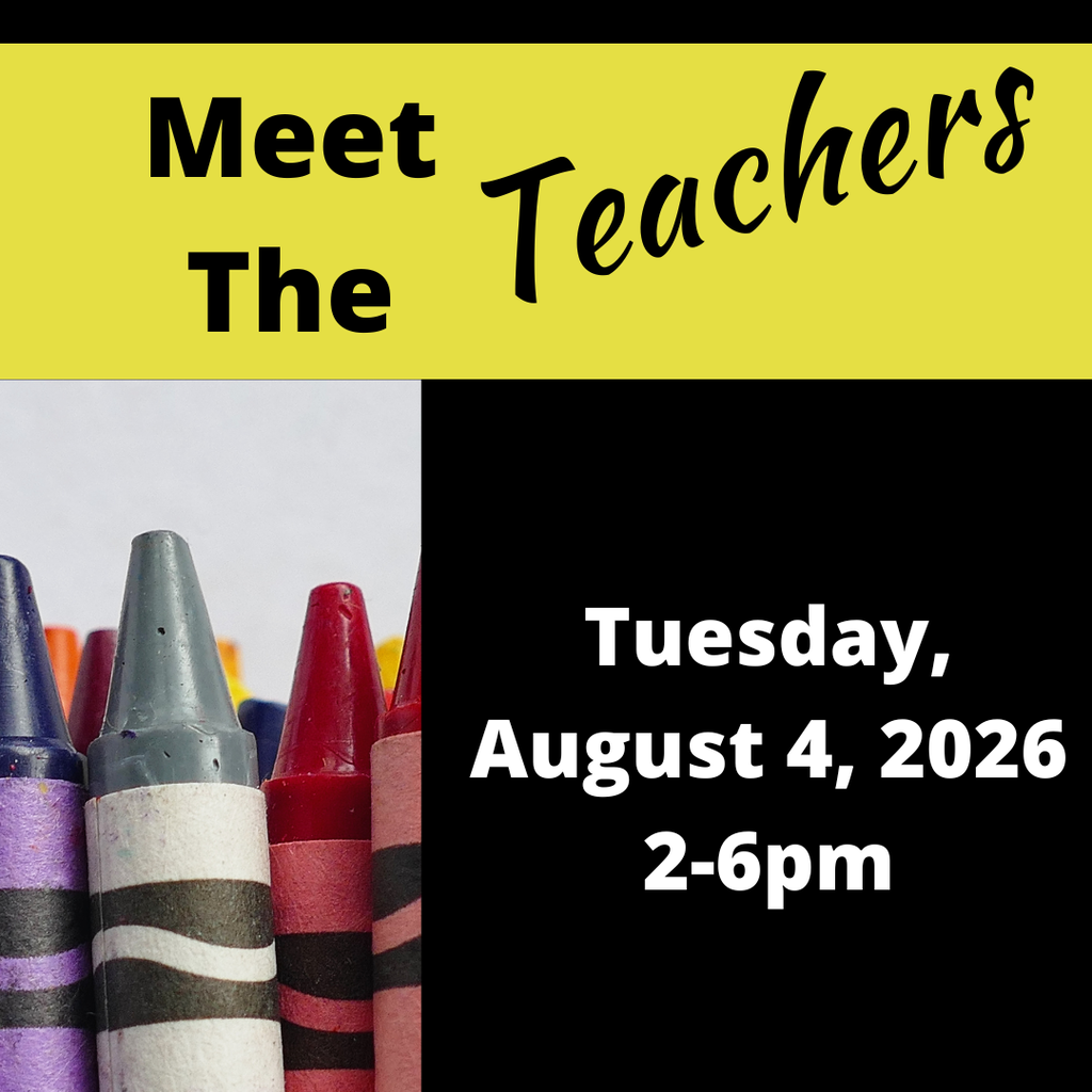This is a drop in event. Please join us to meet the teachers, finish registration forms, and see the school. We can't wait to see everyone!