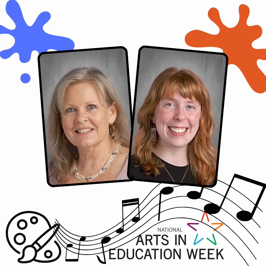It's National Arts in Education Week! Mrs. Cleveland and Ms. Aalderink instill a love for the arts every day. We sing, play instruments, color, paint, and draw. Be sure to ask your child about the art they've created! #BeetheBest