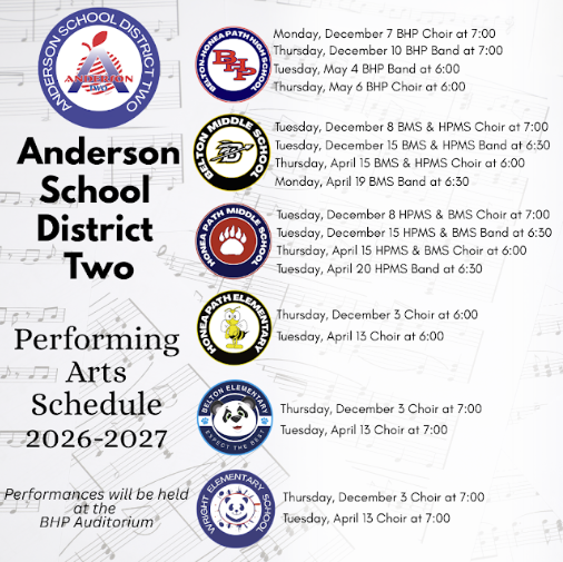 arts schedule