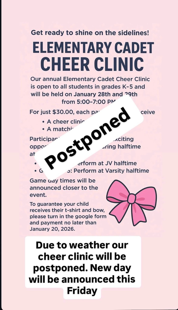 cheer clinic postponed