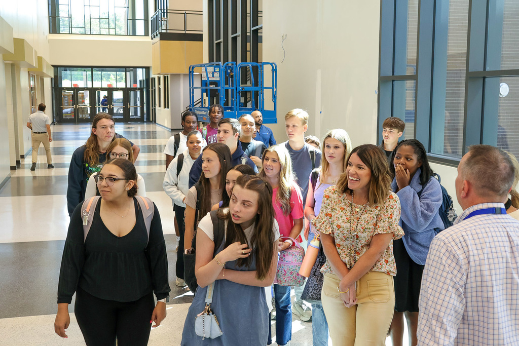 Superintendent's Student Council touring PHS